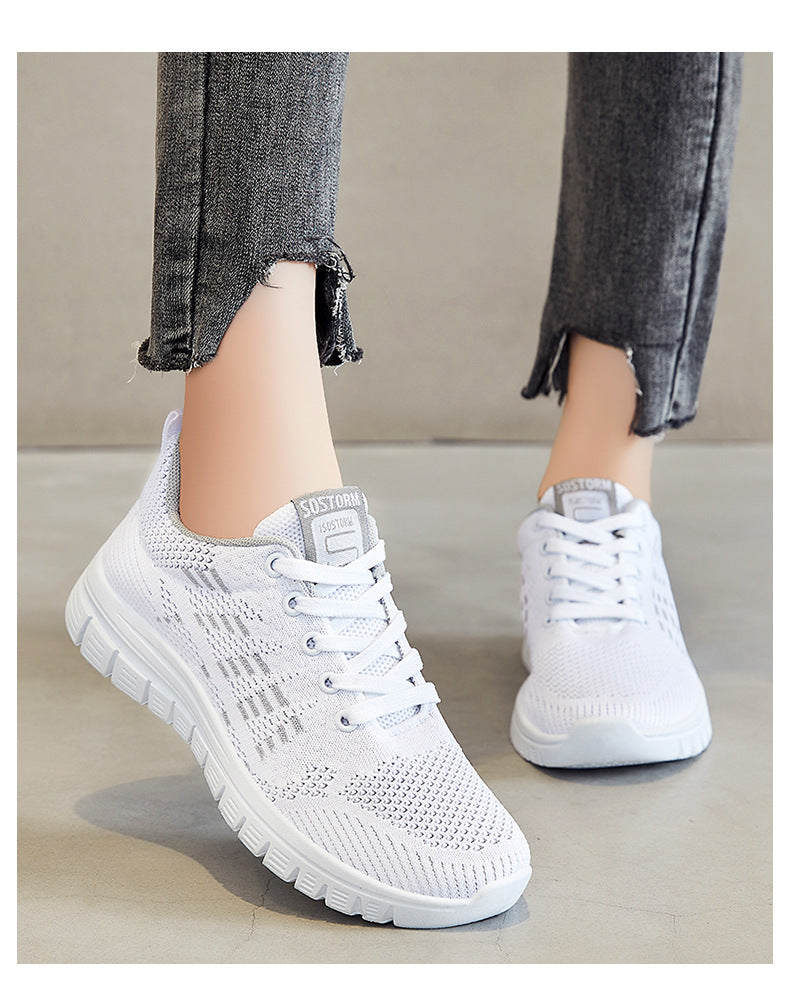 Women's Shoes 2026 Summer New Running Shoes Popular Wholesale Foreign Trade Women's Shoes Soft Sole Comfortable Cross-Border Sports Shoes for Women