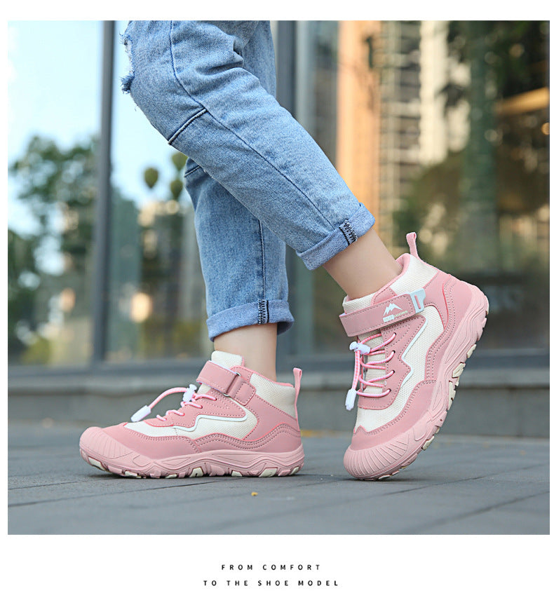 Cross-border Running Shoes Children's Shoes Amazon Outdoor sneaker Autumn and Winter Trendy Children's Anti-slip Shoes Large Children's Mountaineering Shoes