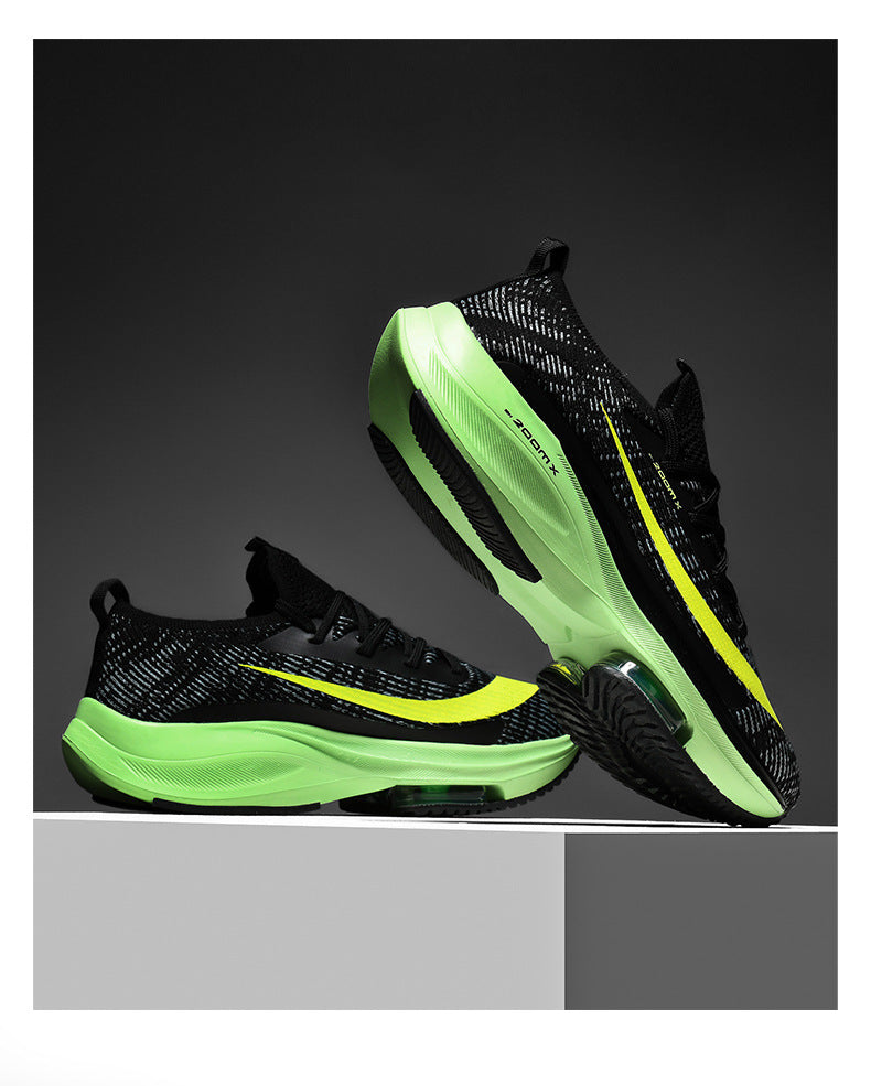 New Running Trendy Shoes Men's Air Cushion Shock Absorption 2025 Spring Lightweight Student Sports 46 Large Size Men's Shoes Casual and Breathable