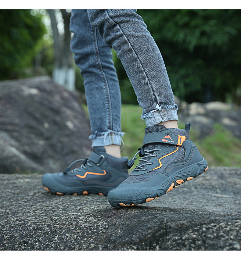 Cross-border Running Shoes Children's Shoes Amazon Outdoor sneaker Autumn and Winter Trendy Children's Anti-slip Shoes Large Children's Mountaineering Shoes