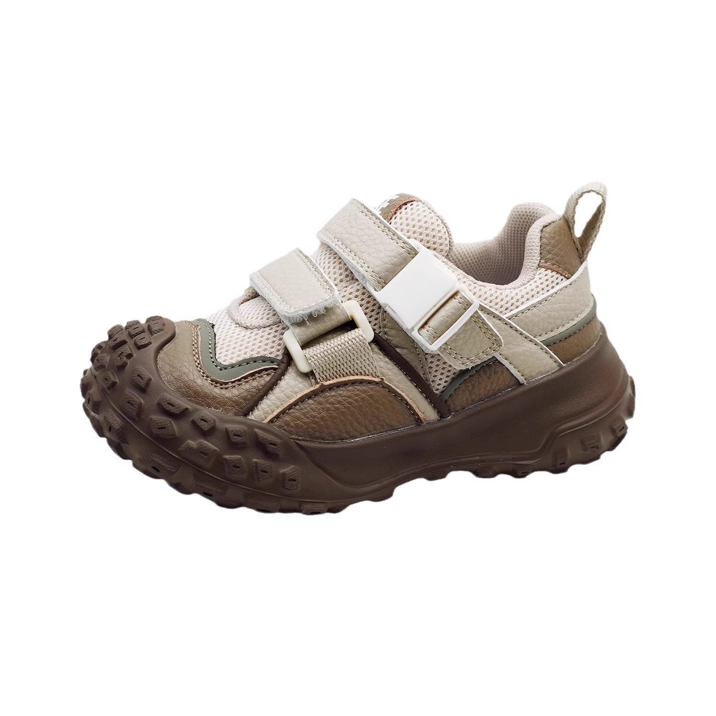 Children's Running Shoes 2026 Spring and Autumn Season Boys and Girls Lightweight Breathable Sports Shoes Soft Sole Versatile Dad Shoes Non-Slip