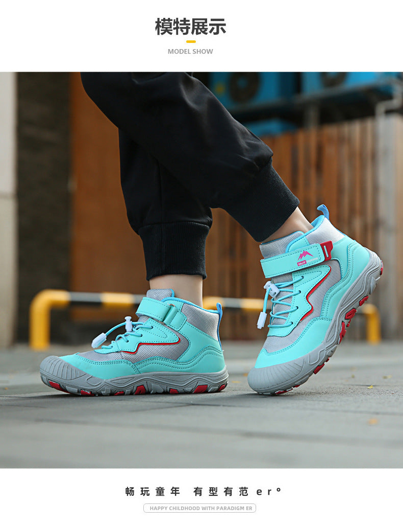 Cross-border Running Shoes Children's Shoes Amazon Outdoor sneaker Autumn and Winter Trendy Children's Anti-slip Shoes Large Children's Mountaineering Shoes
