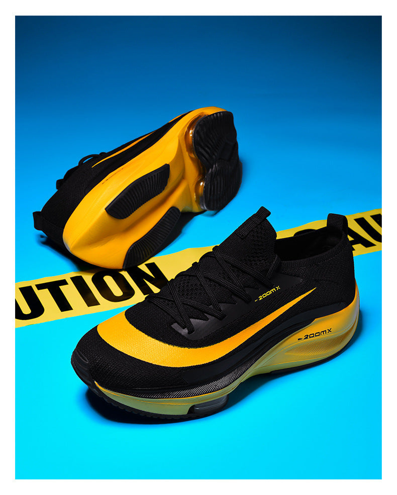 New Running Trendy Shoes Men's Air Cushion Shock Absorption 2025 Spring Lightweight Student Sports 46 Large Size Men's Shoes Casual and Breathable