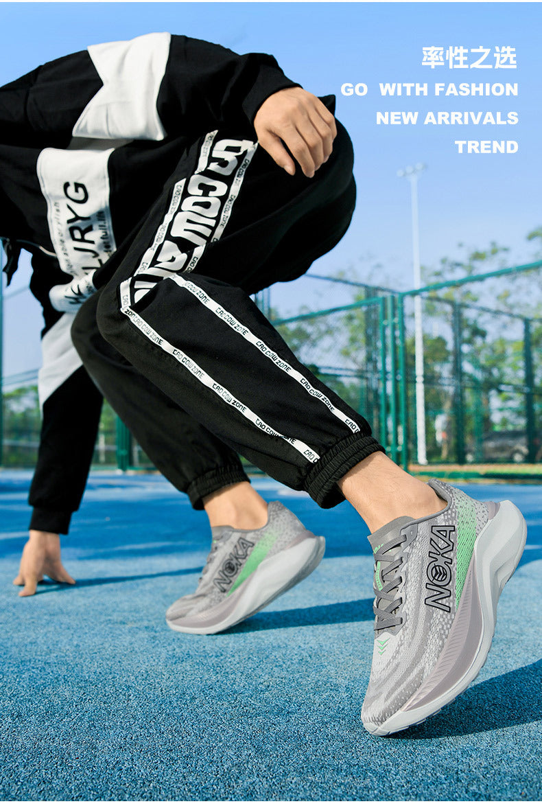 2025 Men's Shoes Autumn and Summer New Mesh Running Shoes Sports Shoes Breathable Shock Absorbing Soft Sole Student Shoes Lightweight Running Shoes