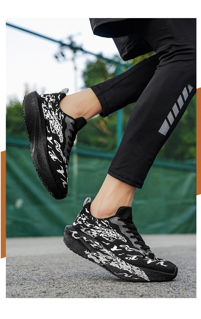Four Seasons 2025 New Running Shoes for Men and Women, Carbon Plate Shock-Absorbing Soft Sole Student Training Professional Running Shoes and Sports Shoes