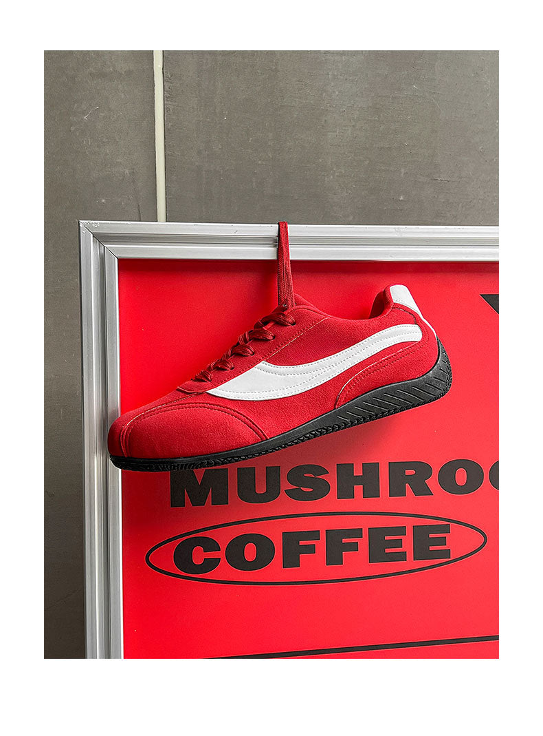 Red Racing Training Shoes for Men, New Mesh Breathable Running Shoes, Sports Casual Shoes, Apple Shoes, Leather Sc01