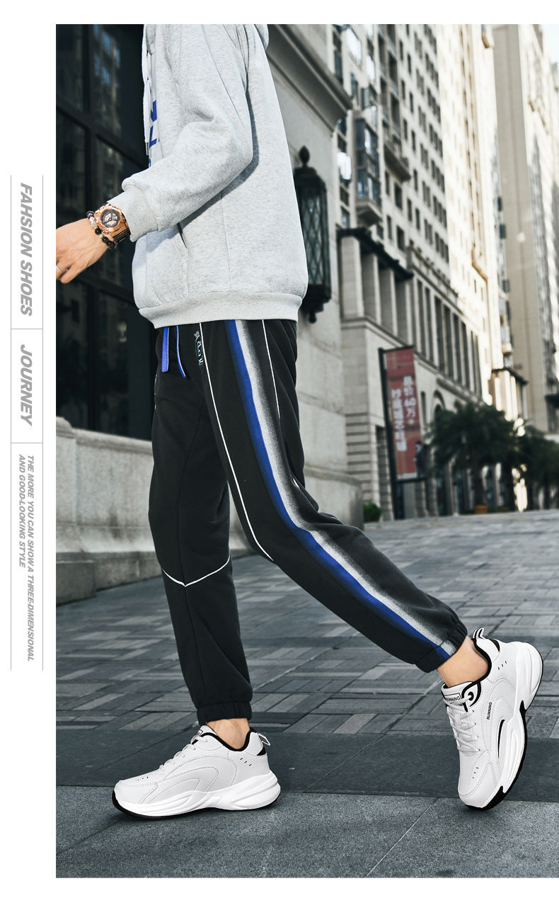 Extra Large Size Running Shoes Men's Sports Casual Shoes Autumn and Winter New Youth Lightweight Breathable Student Outdoor Trendy Shoes