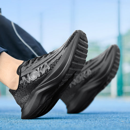 2025 Men's Shoes Autumn and Summer New Mesh Running Shoes Sports Shoes Breathable Shock Absorbing Soft Sole Student Shoes Lightweight Running Shoes