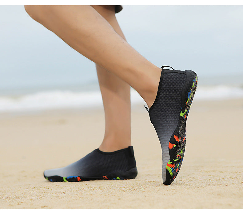 2022 new couple outdoor upstream swimming beach multi-functional shoes thick-soled swimming shoes low-top lazy shoes