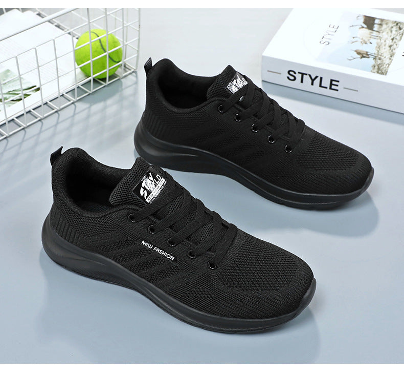 Men's Shoes 2026 Summer Running Shoes Cross-Border Wholesale Single Shoes Korean Style Soft Sole Breathable Sports Shoes
