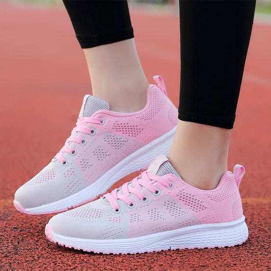 2024 Autumn New Sports Shoes Women's Outdoor Breathable Mesh Shoes Fashion Casual Shoes Women's Shoes Low-Top Women's Single Shoes