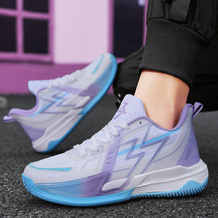 Basketball Shoes Men's and Women's Non-slip Wear-resistant Practical Training Shoes Mesh Breathable Running Sneakers for Teenagers and Students