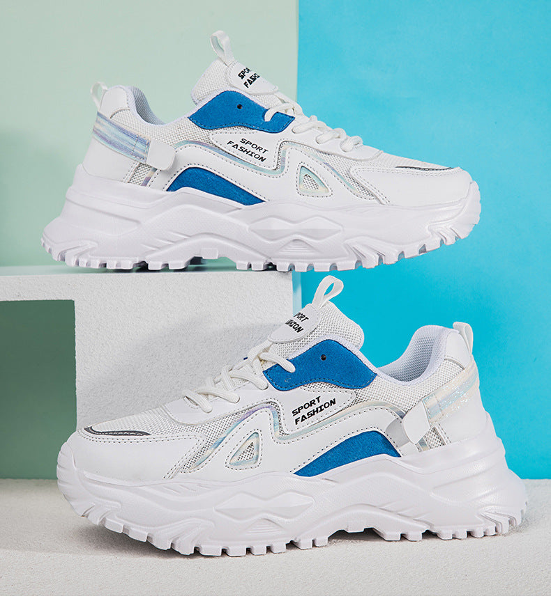 Spring and Summer New Sports Dad Shoes, Women's Casual Shoes, Low-Top Sports Shoes, Flat-Soled Platform Shoes, Lightweight Shoes