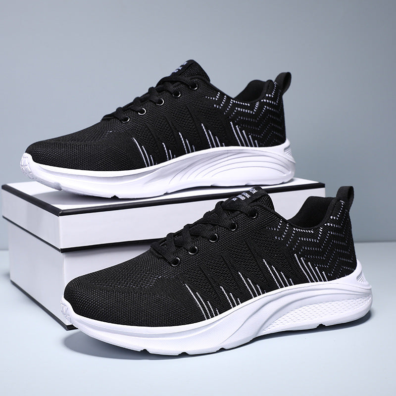 Men's Running Shoes 2025 New Cross-Border Outdoor Breathable Mesh Casual Shoes Men's Fashionable Trendy Sports Shoes