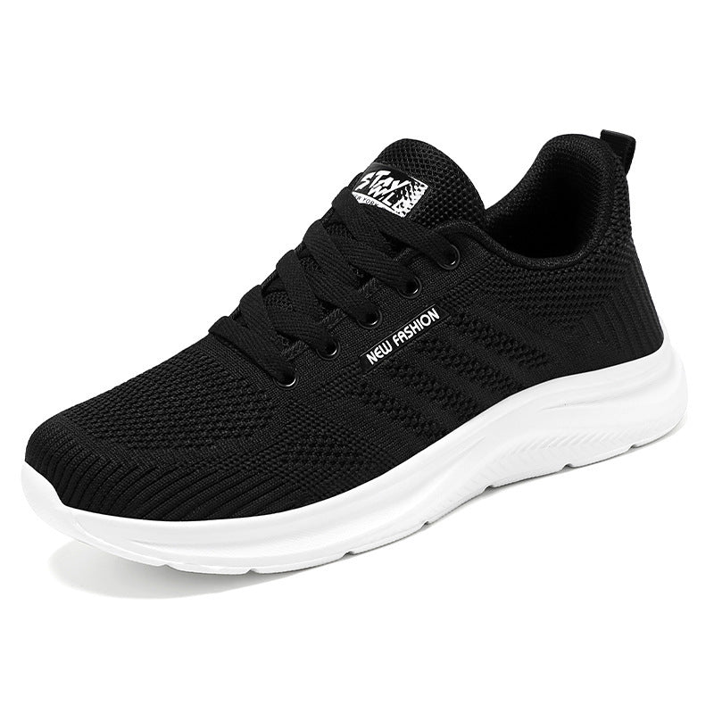 Men's Shoes 2026 Summer Running Shoes Cross-Border Wholesale Single Shoes Korean Style Soft Sole Breathable Sports Shoes