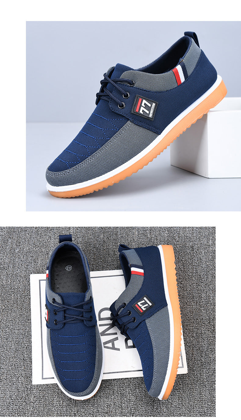 Breathable and Wear-Resistant Work Shoes, New Autumn Running Shoes, Lightweight Rubber Sole, Versatile Cloth Shoes for Drivers, Men's Shoes