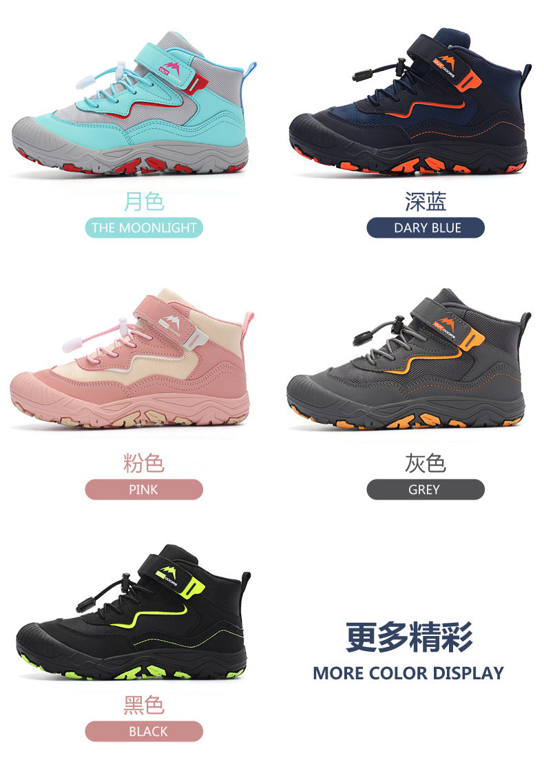 Cross-border Running Shoes Children's Shoes Amazon Outdoor sneaker Autumn and Winter Trendy Children's Anti-slip Shoes Large Children's Mountaineering Shoes