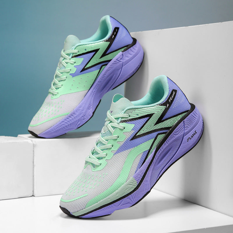 Marathon Carbon Plate Running Shoes for Men and Women, Ultra-Light Shock-Absorbing Shoes for Junior High School Students, Physical Testing Competitions, Racing Professional Sports Shoes, Lightweight