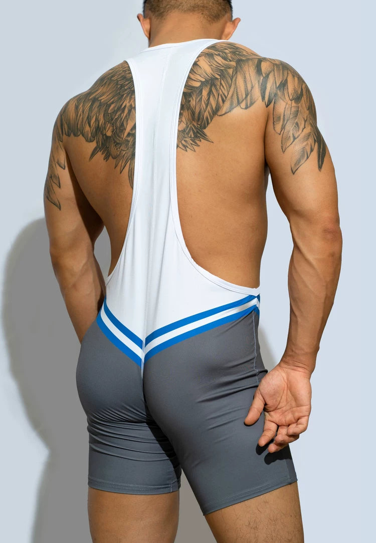 Underwear Sport Wrestling Corset Bodysuit Men Shape Wear Elasticity Man Party Suit