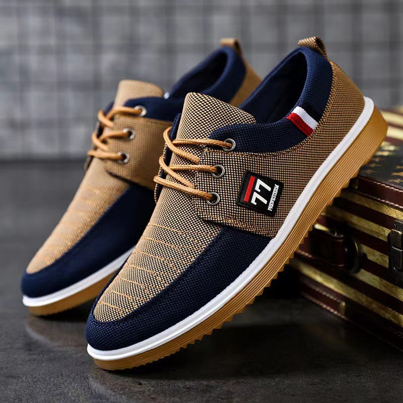 Breathable and Wear-Resistant Work Shoes, New Autumn Running Shoes, Lightweight Rubber Sole, Versatile Cloth Shoes for Drivers, Men's Shoes