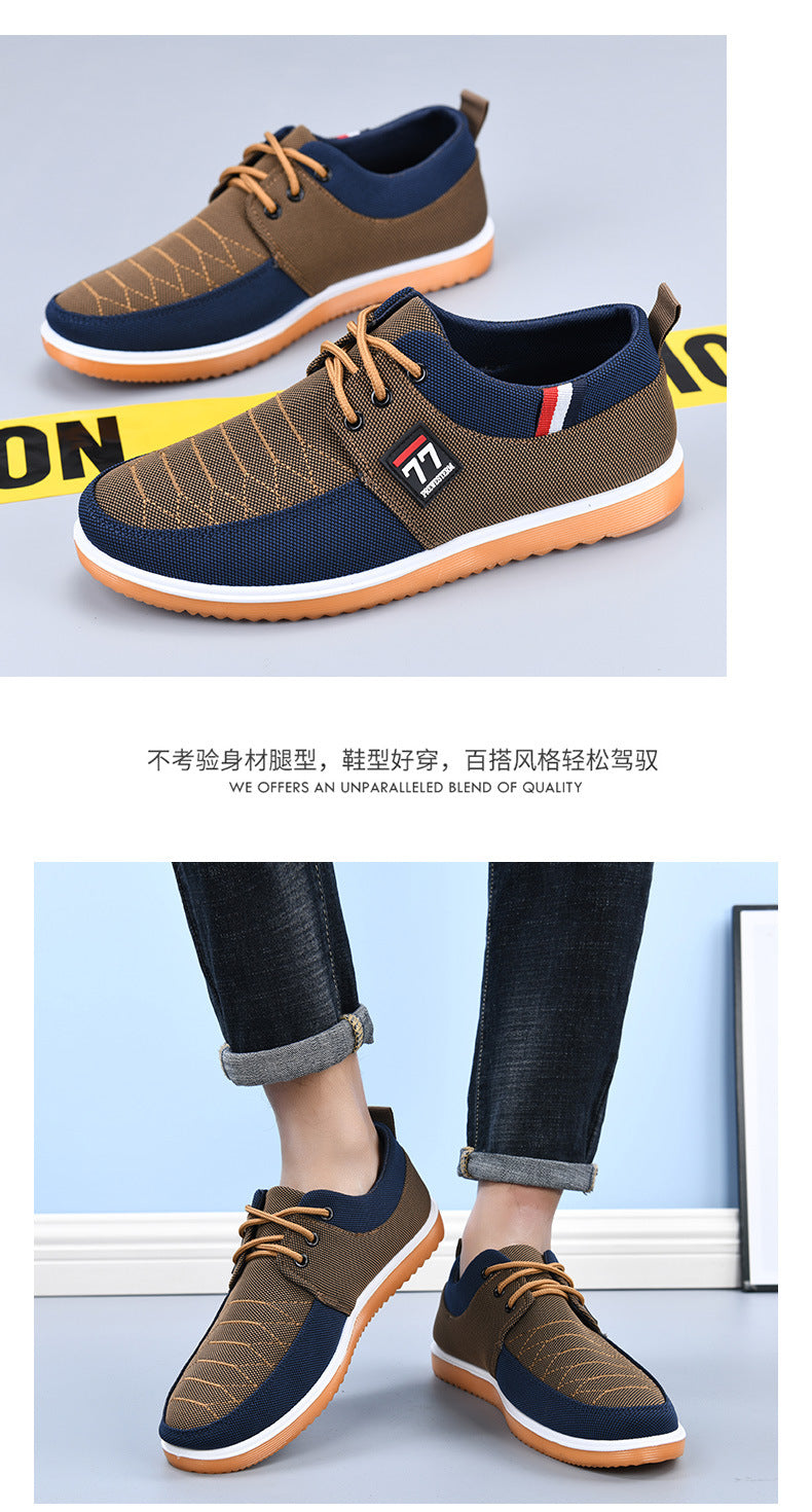 Breathable and Wear-Resistant Work Shoes, New Autumn Running Shoes, Lightweight Rubber Sole, Versatile Cloth Shoes for Drivers, Men's Shoes