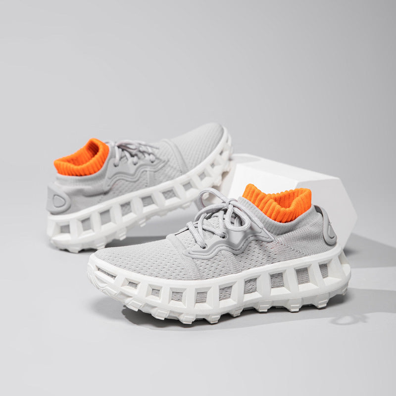 Summer Breathable Mesh Sports Shoes for Men, Soft Soles, Shock Absorption, Wear-Resistant, Lightweight Casual Running Shoes, Comfortable and Trendy Shoes