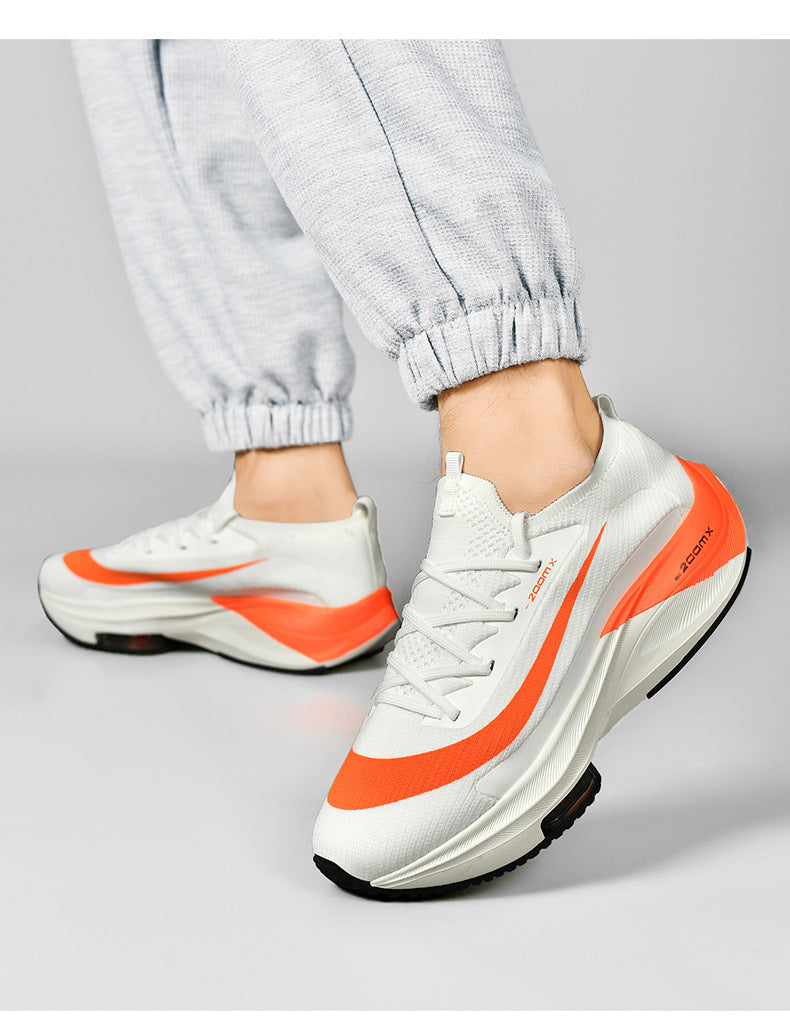 New Running Trendy Shoes Men's Air Cushion Shock Absorption 2025 Spring Lightweight Student Sports 46 Large Size Men's Shoes Casual and Breathable