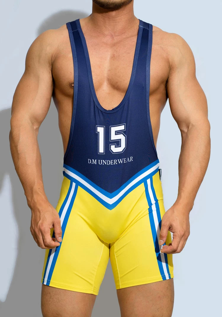 Underwear Sport Wrestling Corset Bodysuit Men Shape Wear Elasticity Man Party Suit