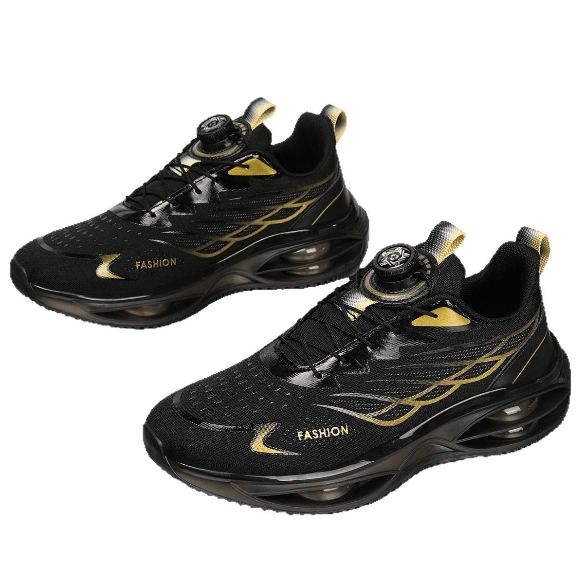 Men's Shoes 2025 New Autum Breathable Running Shock-Absorbing Trendy Shoes Swivel Buckle Mesh Casual Shoes Youth Sports Trend