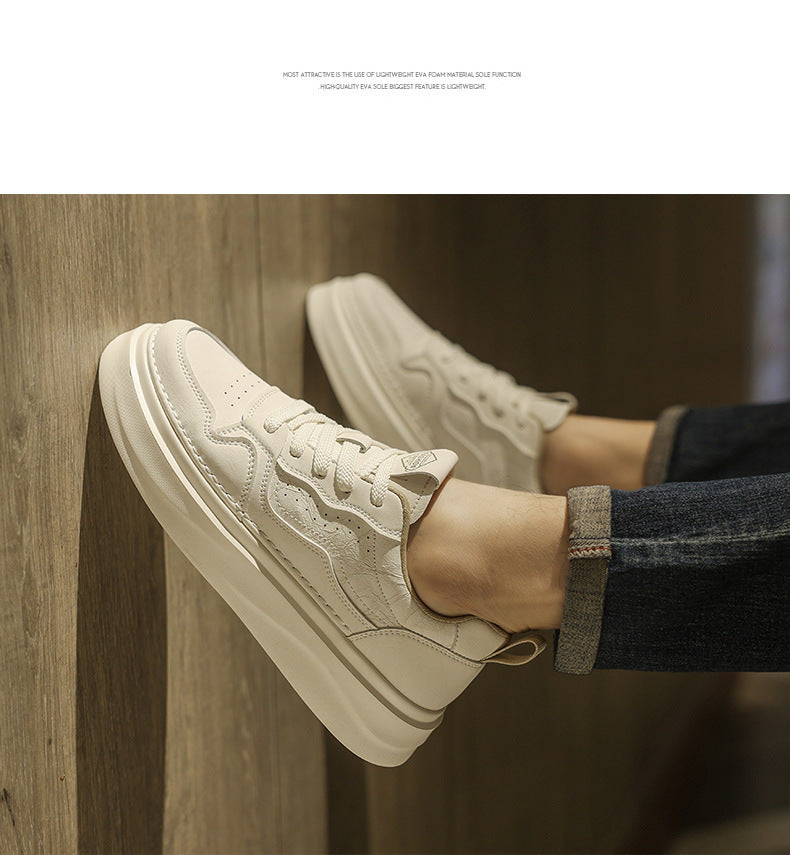 Popular Men's Shoes 2025 New Spring Casual All-match Men's Running Height Increasing Sports Wear-resistant Non-slip Trendy Shoes for Torre