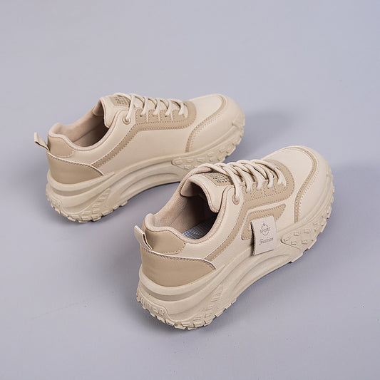 Popular Dad Sneakers for Women, Spring and Autumn Versatile Thick-Soled 2026 New Model, Trendy Casual Sports Shoes for Women, Student Running Shoes