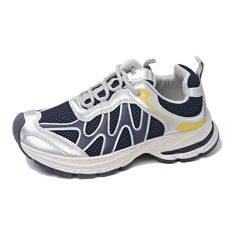 Dad Shoes for Women 2025 New Mesh Breathable Jogging Shoes Thick Sole Heightening Casual Sports Shoes
