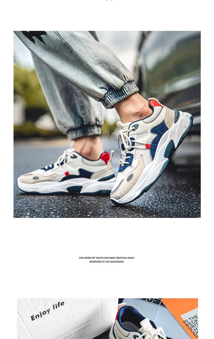2025 New Mesh Breathable Trendy All-match Sports Leisure Running Height Increasing Cyber Celebrity Torre Trendy Shoes Summer Men's Shoes