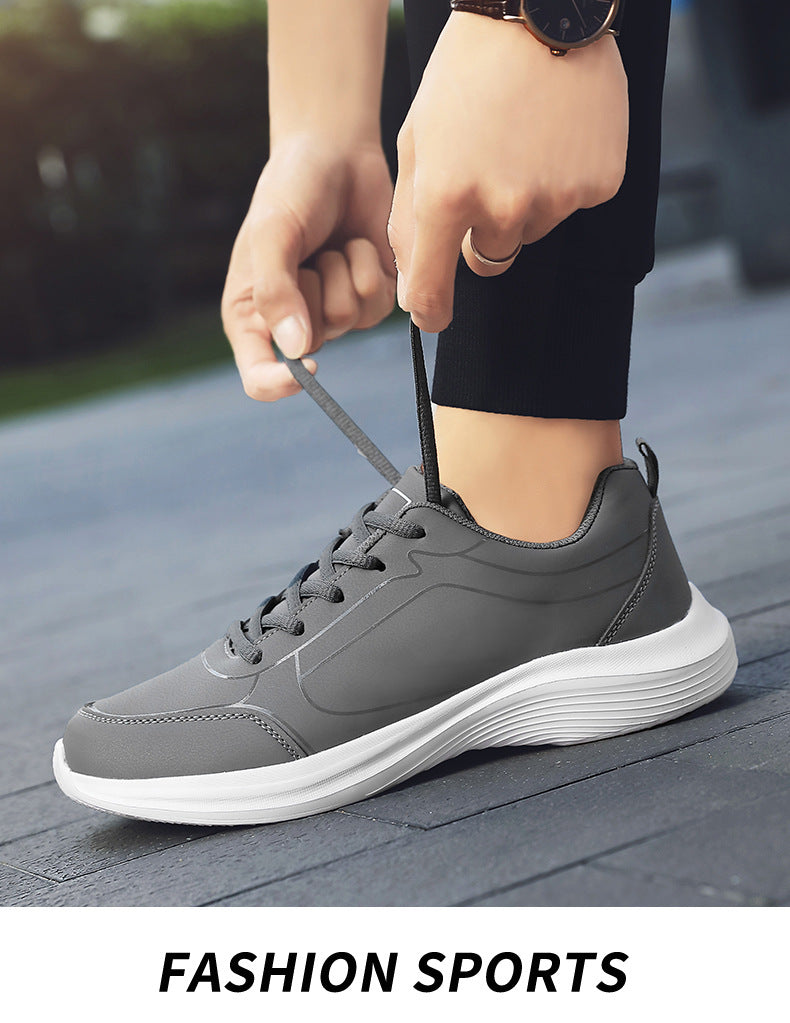 2023 Spring and Autumn New Men's Shoes Vintage Running Shoes Low-top Leather Forrest Gump Shoes Fashion Casual Youth Sports Men's Shoes