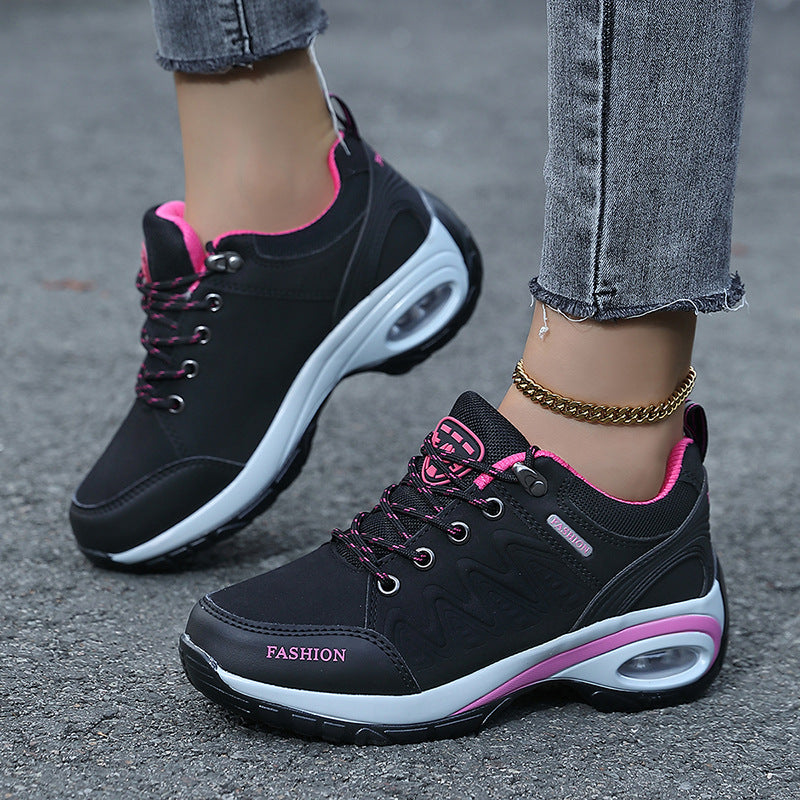 Heightened Air Cushion Women's Shoes Hiking Shoes Outdoor Shoes Casual Non-slip Breathable sneaker 41 Breathable plus size 42