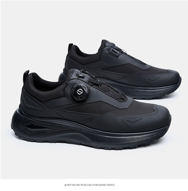European Station 2024 Spring Fashion Sports Casual Shoes Breathable Soft Bottom Outdoor Running Rotary Button Walking Shoes