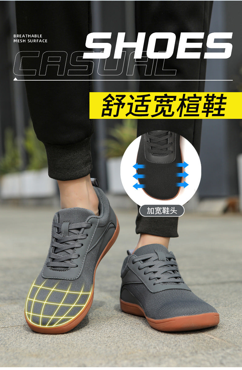 Cross-border 2024 men's barefoot shoes wide toe shoes Amazon step wide palm women's shoes four seasons casual hiking shoes