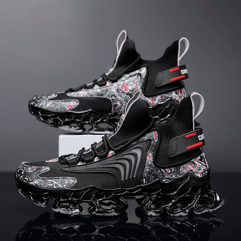 National Trend Blade Running Shoes for Men 2025 New Spring Breathable Casual Sports Shoes Youth Shock-Absorbing Running Shoes