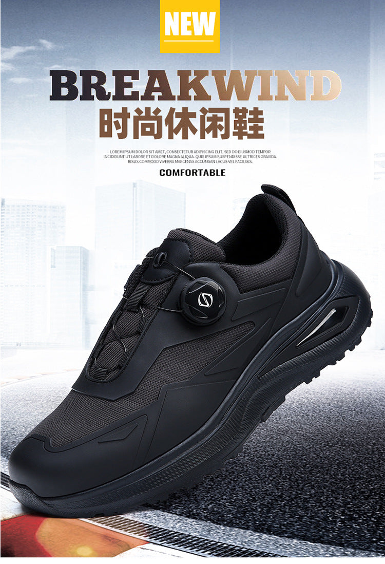 European Station 2024 Spring Fashion Sports Casual Shoes Breathable Soft Bottom Outdoor Running Rotary Button Walking Shoes