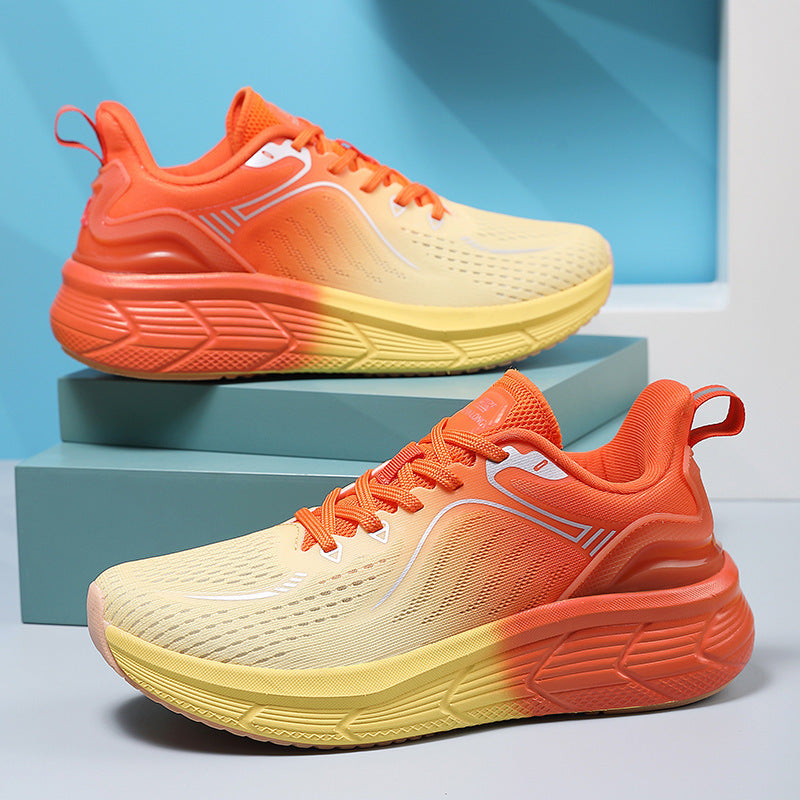 Reflective Night Vision Sports Shoes for Men, Breathable Non-Slip Running Shoes, Shock-Absorbing Professional Marathon Running Shoes, Shock-Absorbing Skipping Shoes for Women
