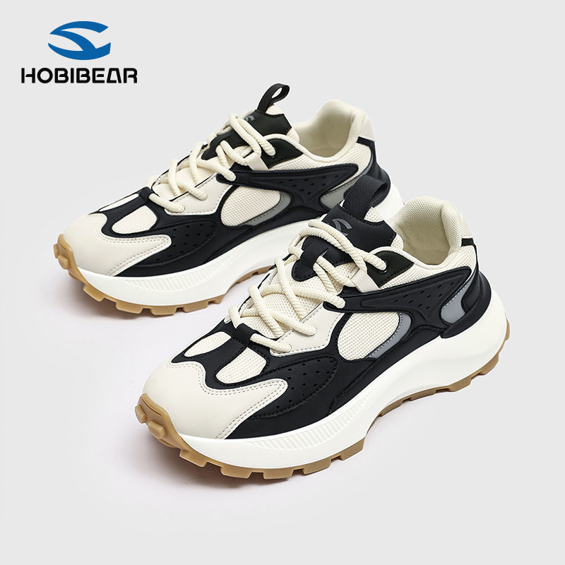 HOBIBEAR Men's Shoes Spring and Autumn Trendy Brand Breathable Thick-soled Torre Shoes Men's Casual Running sneaker Youth Trendy Shoes