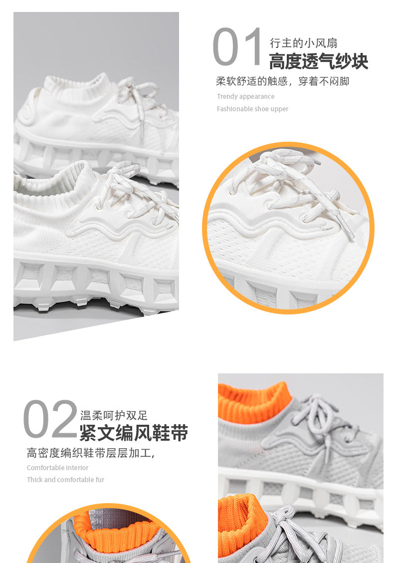 Summer Breathable Mesh Sports Shoes for Men, Soft Soles, Shock Absorption, Wear-Resistant, Lightweight Casual Running Shoes, Comfortable and Trendy Shoes