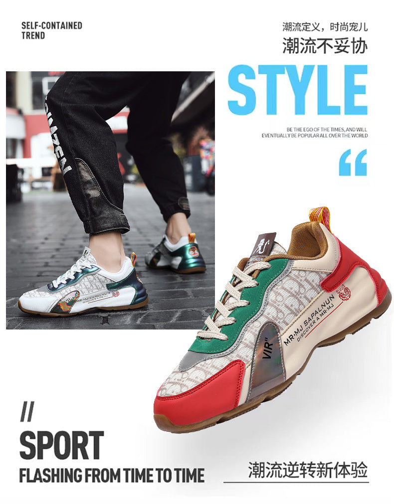 National Fashion Entry Luxury 2025 Summer Cross-border Casual Running Shoes Thick Sole Mesh Breathable Outdoor Torre sneaker