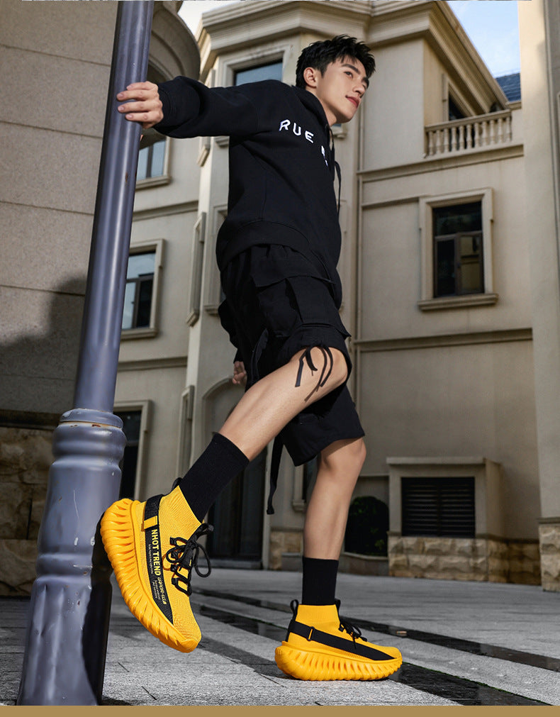 Men's Shoes, Four-Season Sports Shoes, Men's Breathable New Ultra-Light Soft-Soled Mesh Student Shock-Absorbing Casual Sneakers, Running Shoes for Men