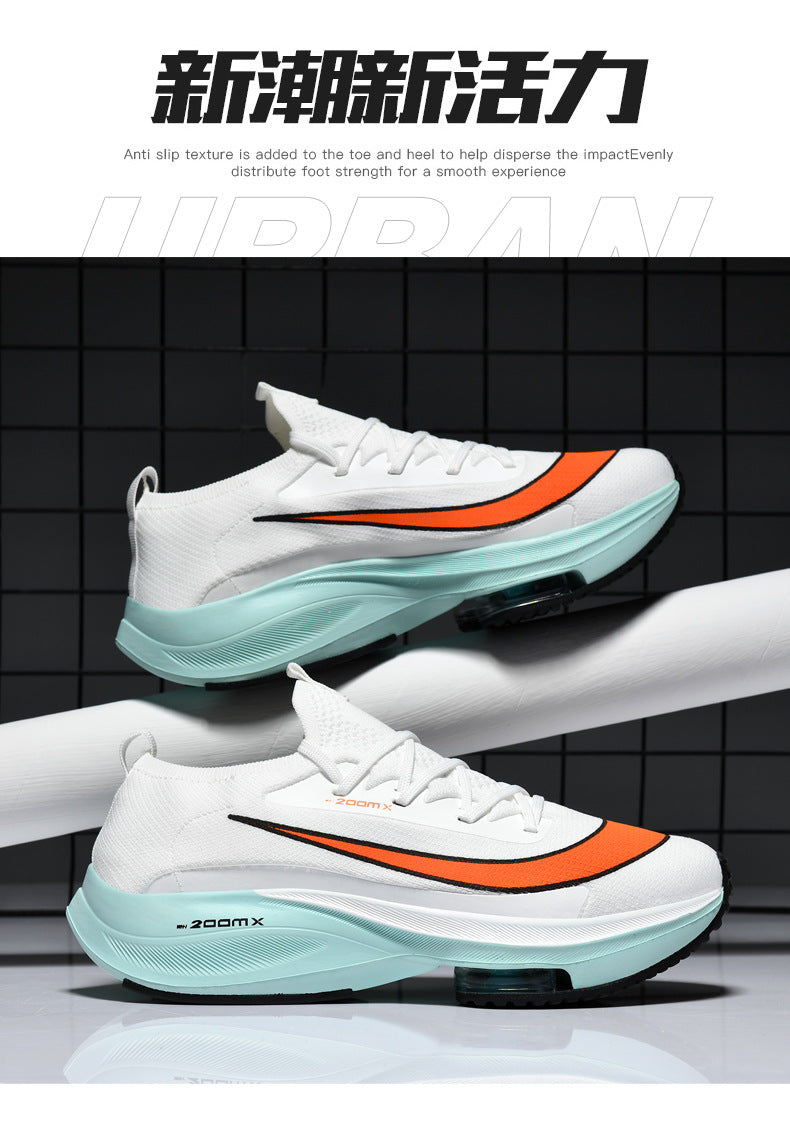 2025 Spring and Autumn Couple Trendy Sports Shoes Lightweight Breathable Mesh Running Shoes Male Teenage Student Sports Shoes