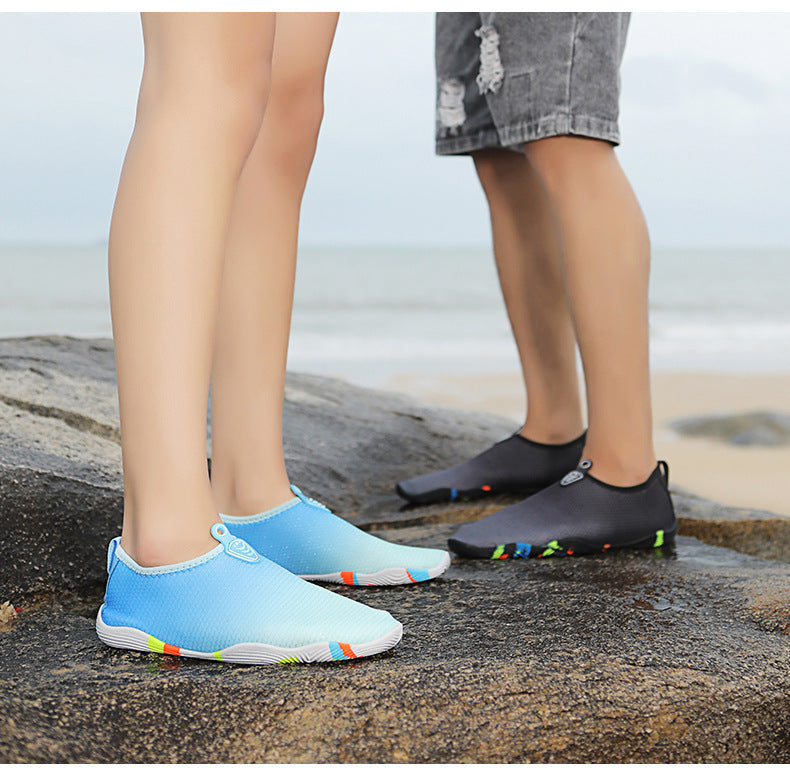 2022 new couple outdoor upstream swimming beach multi-functional shoes thick-soled swimming shoes low-top lazy shoes