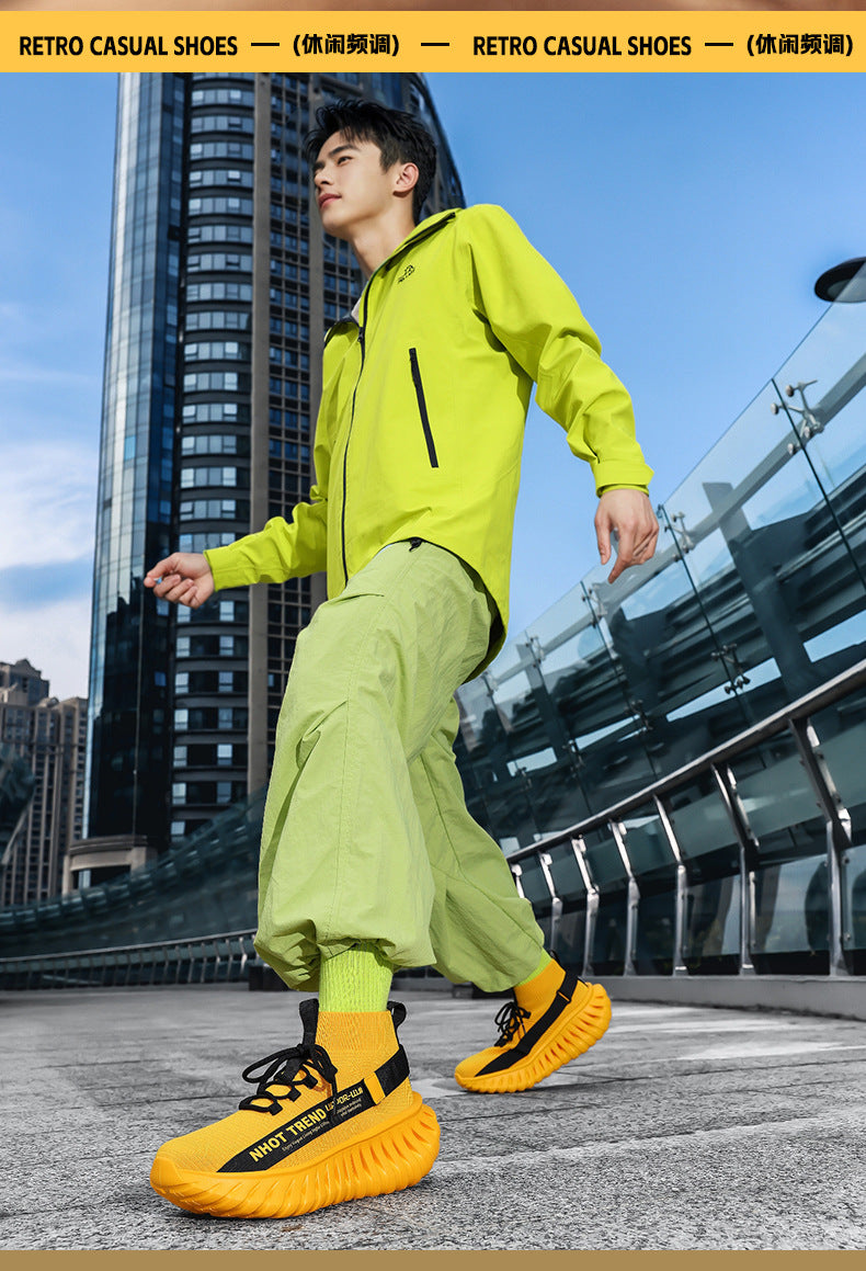 Men's Shoes, Four-Season Sports Shoes, Men's Breathable New Ultra-Light Soft-Soled Mesh Student Shock-Absorbing Casual Sneakers, Running Shoes for Men