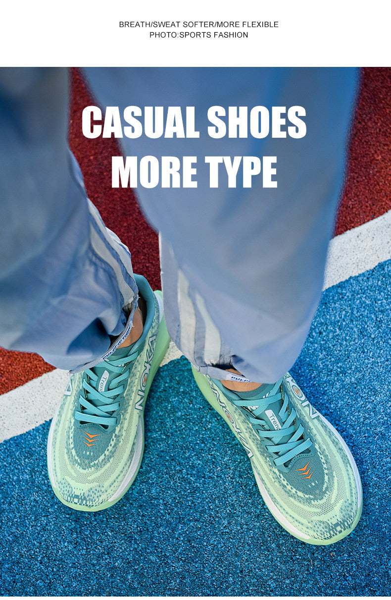 2025 Men's Shoes Autumn and Summer New Mesh Running Shoes Sports Shoes Breathable Shock Absorbing Soft Sole Student Shoes Lightweight Running Shoes