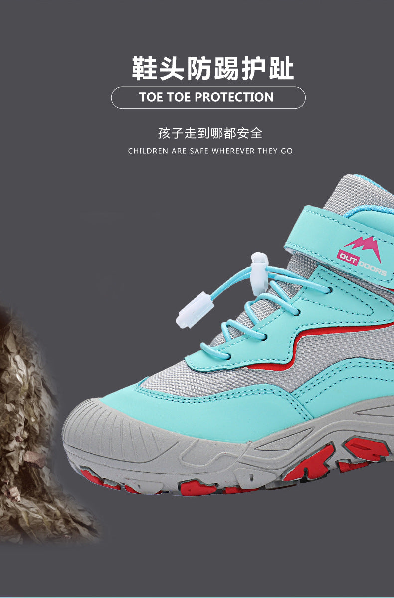 Cross-border Running Shoes Children's Shoes Amazon Outdoor sneaker Autumn and Winter Trendy Children's Anti-slip Shoes Large Children's Mountaineering Shoes