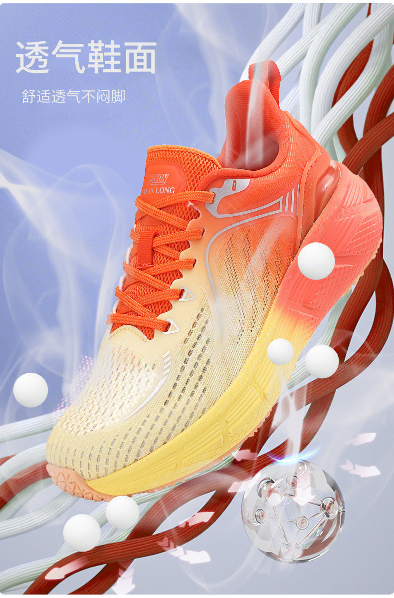 Reflective Night Vision Sports Shoes for Men, Breathable Non-Slip Running Shoes, Shock-Absorbing Professional Marathon Running Shoes, Shock-Absorbing Skipping Shoes for Women